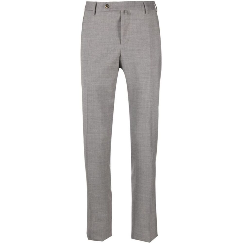 Pt Torino Men Grey Tailored Trousers